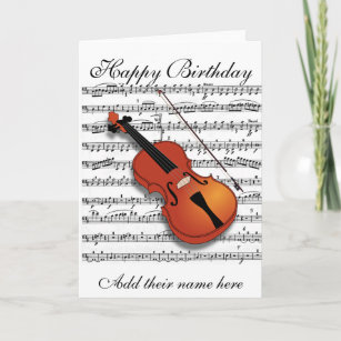 Cartes Violon D Anniversaire Zazzle Fr