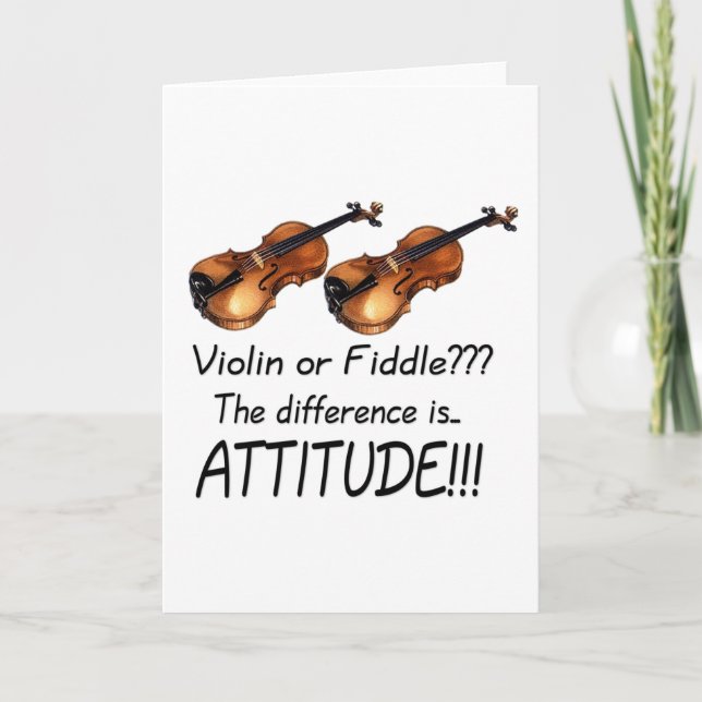 Carte Violon ou violon ? ? ? (Devant)