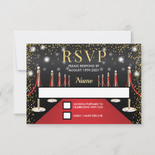 Carte VIP Pass Hollywood Red Carpet Birday RSVP