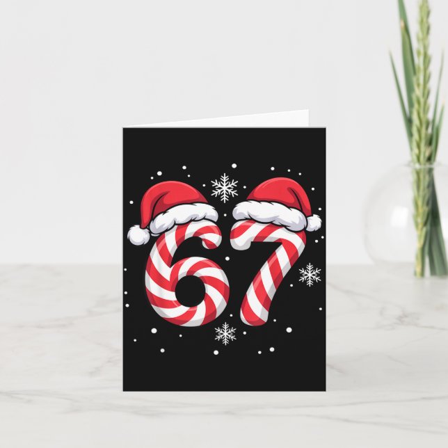 Carte Viral 67 Candy Canes Santa Holiday Kids Humor  (Devant)