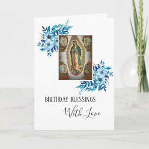 Carte Virgin Mary Guadalupe Birthday Mexico