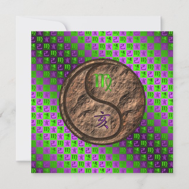 Carte Virgo & Earth Boar (Devant)