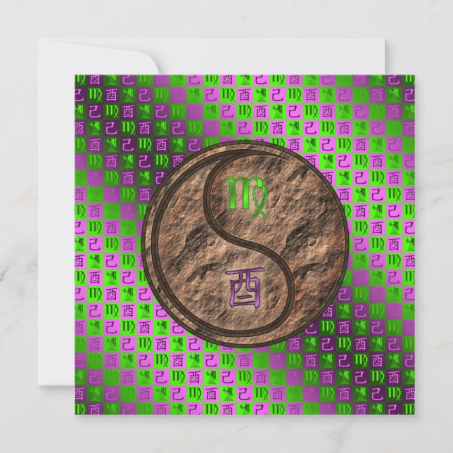 Carte Virgo & Earth Rooster (Devant)