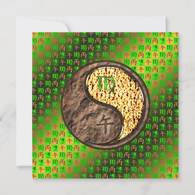 Carte Virgo & Fire Horse (Devant)