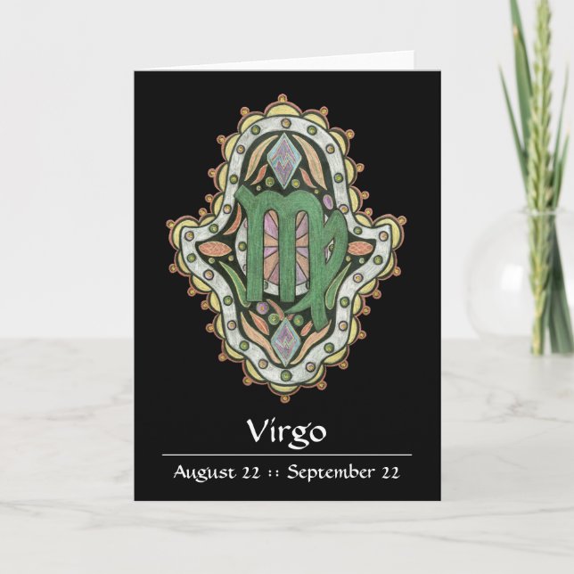 Carte Virgo Khamsa (Devant)