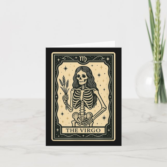 Carte Virgo Tarot - Sorcière gothique Soky Hallowe (Devant)