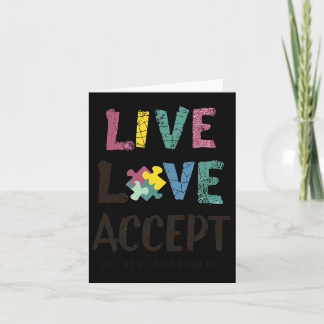 Carte Vis. Amour. Acceptez. - Un message des adeptes de  (Devant)