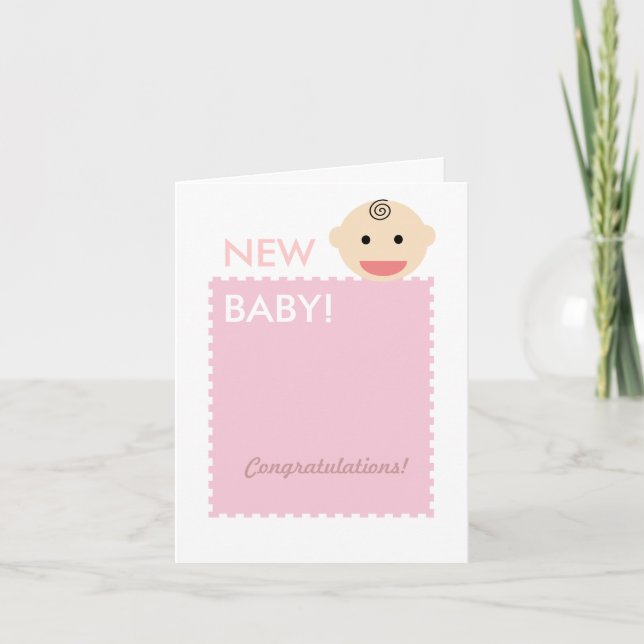 Carte Visage bébé (Devant)