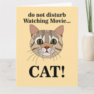 Carte Visage de chat drôle