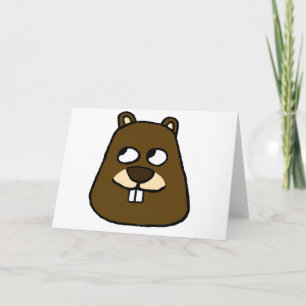 Carte Visage de la marmotte