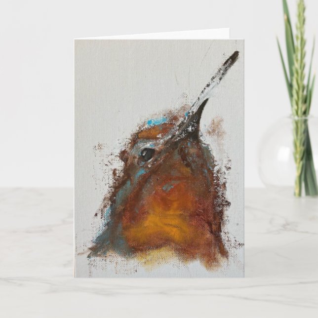 Carte Visage d'un colibri (Devant)