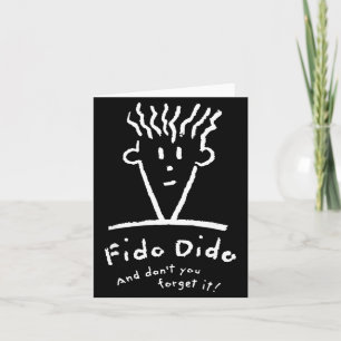 Carte Visage Fido Dido N'oublie pas