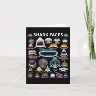 Carte Visages de requins auxquels vous souhaitez vous co
