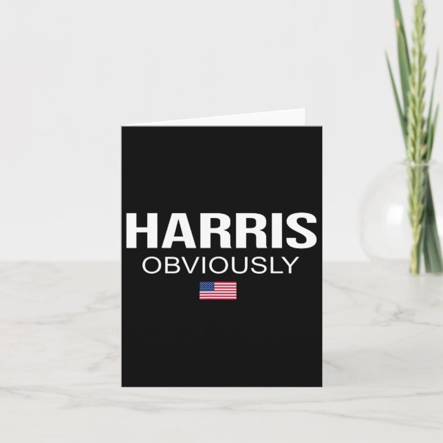 Carte Visiblement Pour Président 2024 Kamala American Dr (Devant)