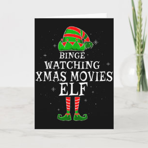 Carte Visionnage en continu de films de Noël Elf Famille