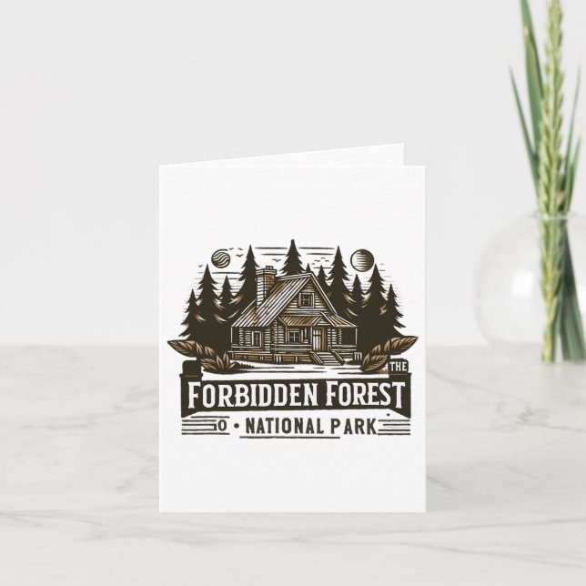 Carte Visiter Le Parc National De La Forêt Interdite Ran (Devant)