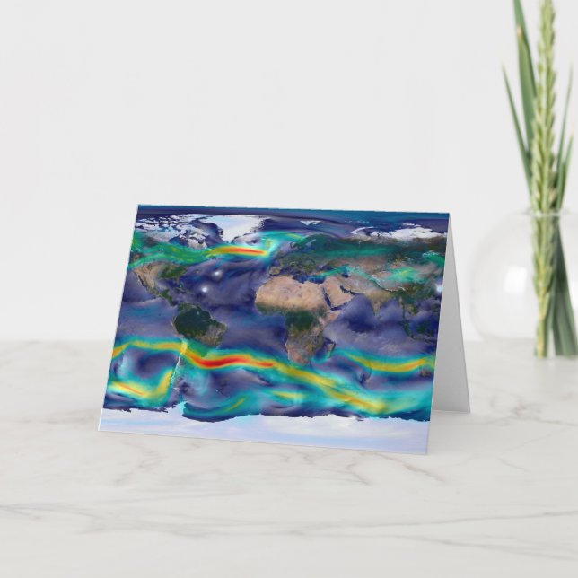 Carte Visualisation Des Vents Mondiaux. (Devant)