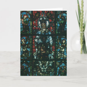 Carte Vitrail d'église religieux vintage