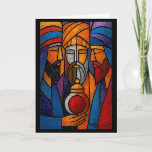 Carte Vitraux Modernes Les Trois Sages Hommes