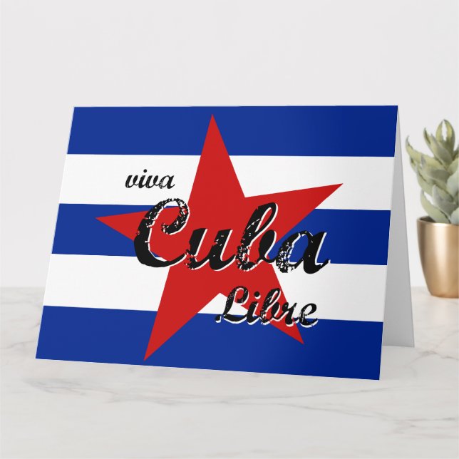 Carte Viva Cuba Libre, La Havane, Fidel Castro, Che Guev (Petite plante)