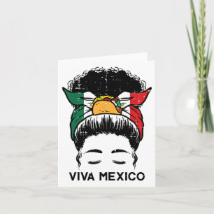 Carte Viva Mexico Black Women Cinco De Mayo Mexican Inde