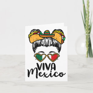 Carte Viva Mexico Fille Cinco De Mayo Indépendance Mexic