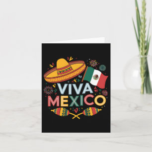 Carte Viva Mexico pour la fête de l'indépendance du Mexi