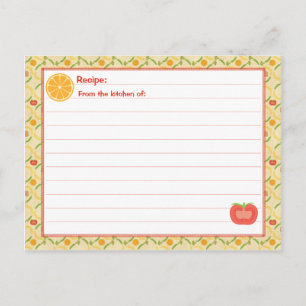 Carte vivante saine de recette