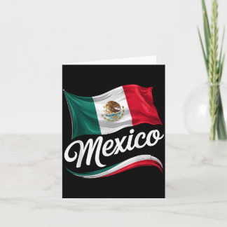 Carte Vive le jour de l'indépendance du Mexique Drapeau 