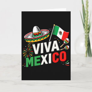 Carte Vive le Mexique pour le jour de l'indépendance du 