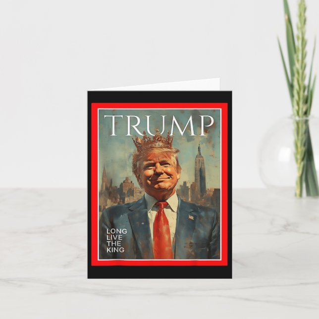 Carte Vive Le Roi Trump (Devant)
