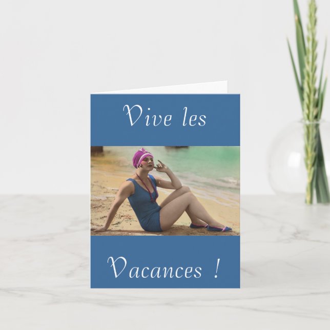 Carte Vives les vacances (Devant)