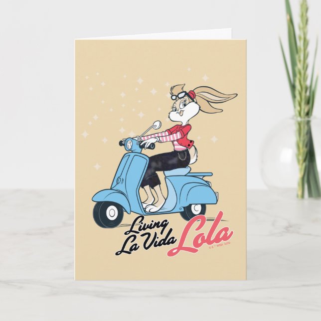 Carte Vivre La Vida Lola Scooter Graphic (Devant)