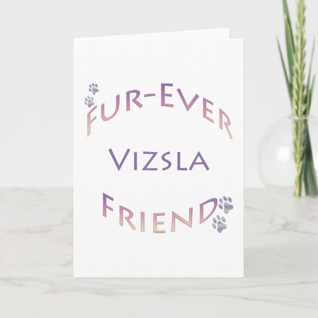 Carte Vizsla Furever Friend (Devant)
