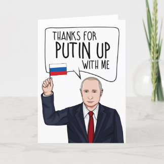 Carte VLADIMIR POUTINE : Merci Poutine avec moi