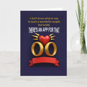 Carte vœu d'anniversaire de mariage drôle pour couple