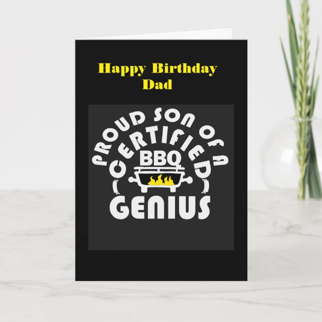 Carte Vœu d'anniversaire pour papa (Devant)