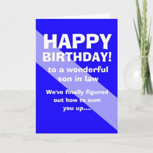 Carte Vœu d'anniversaire spirituel pour le gendre