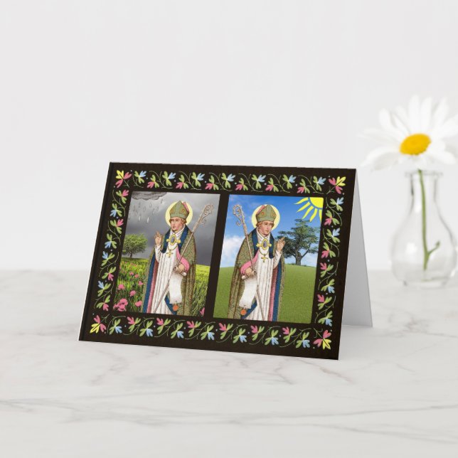 Carte Vœu de la Saint-Swithin 'sérieux' (Petite plante)