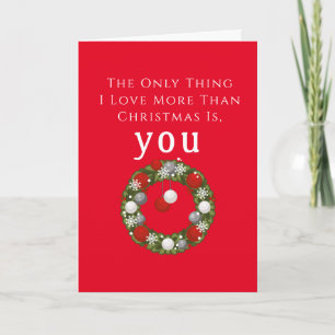 Carte Vœu de Noël Je vous veux