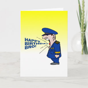 Carte voeu drôle joyeux anniversaire frère
