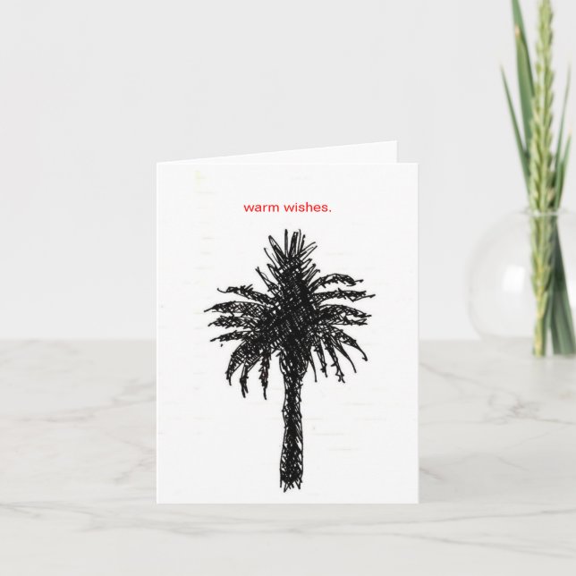 Carte voeux chaleureux (Devant)