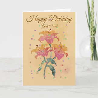 Carte Vœux d'anniversaire