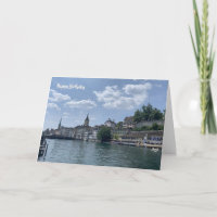Vœux d'anniversaire à Zurich en Suisse