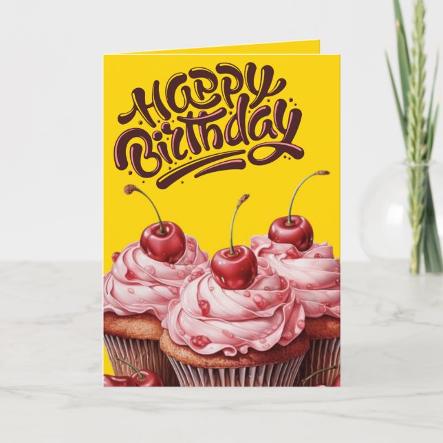 Carte voeux d'anniversaire avec la page de coloriage pou (Devant)