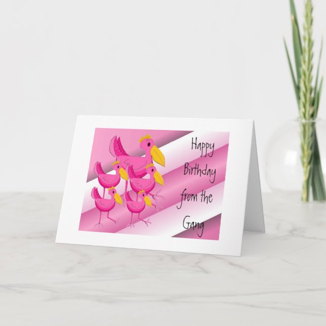 Carte Vœux d'anniversaire de la bande (Devant)