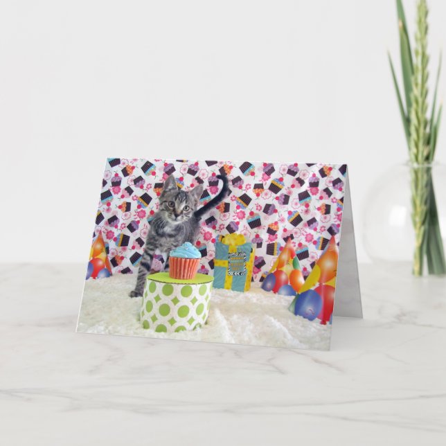 Carte Voeux d'anniversaire de Patton - Chat / Kitten Ann (Devant)