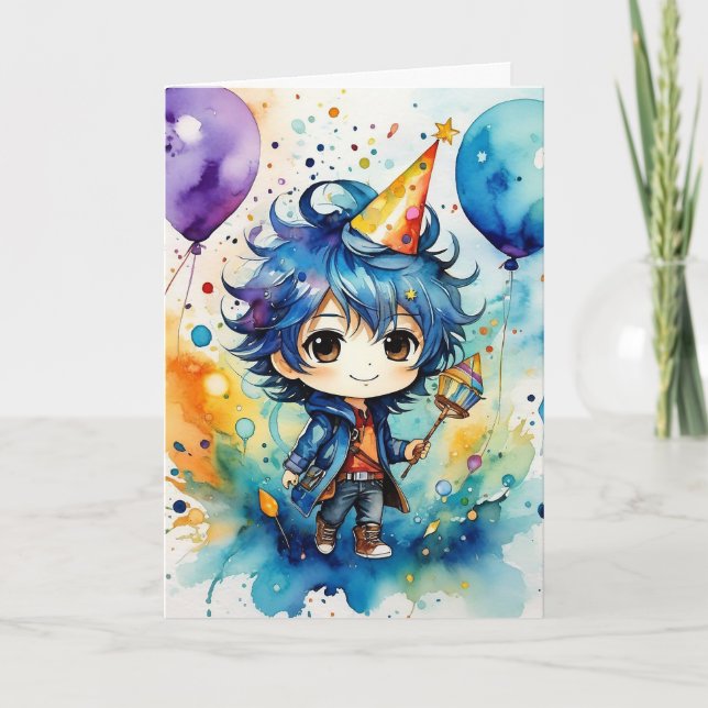 Carte Voeux d'anniversaire du Little Explorer (Devant)