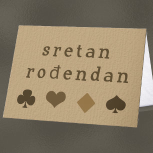 Carte Voeux d'anniversaire en Bosnie