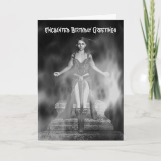Carte Voeux d'anniversaire enchantés